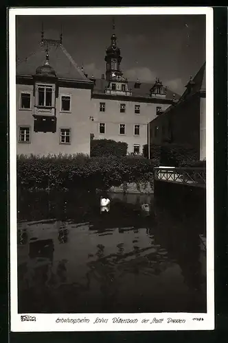 Foto-AK Walter Hahn, Dresden, Nr. 11393: Erholungsheim Schloss Dittersbach der Stadt Dresden