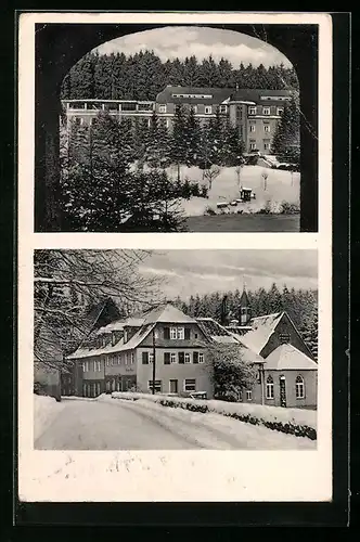 AK Elgershausen bei Wetzlar, Waldhof Elgershausen, Strassenpartie