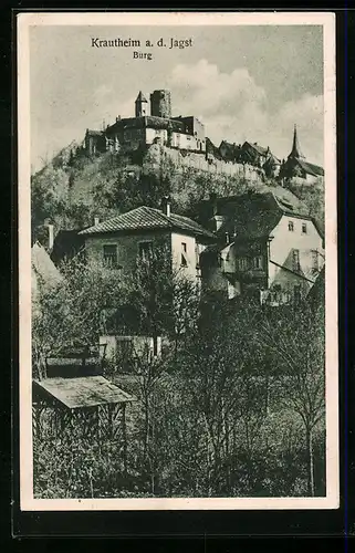 AK Krautheim a.d. Jagst, Blick hinauf zur Burg