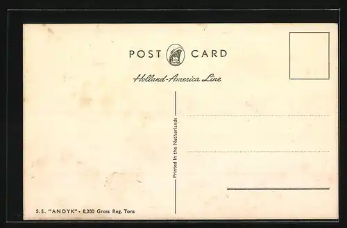 AK Handelsschiff SS Andyk auf See
