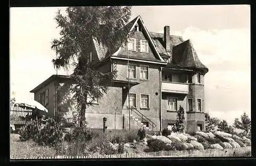 AK Dröbischau /Kr. Rudolstadt, LPG-Gaststätte, Zur Burg`