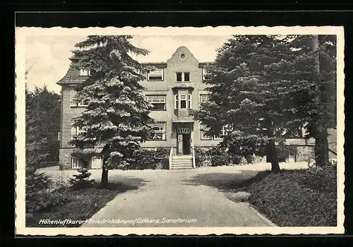AK Friedrichsbrunn /Ostharz, Sanatorium im Höhenluftkurort