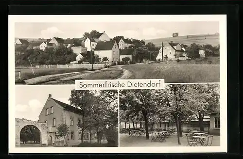 AK Dietendorf, Gasthof Zu den drei Linden