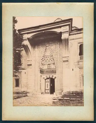 Fotografie Guillaume Berggren, Ansicht Bursa / Brousse, Vue de Brousse, Blick über die Dächer mit Minaretten