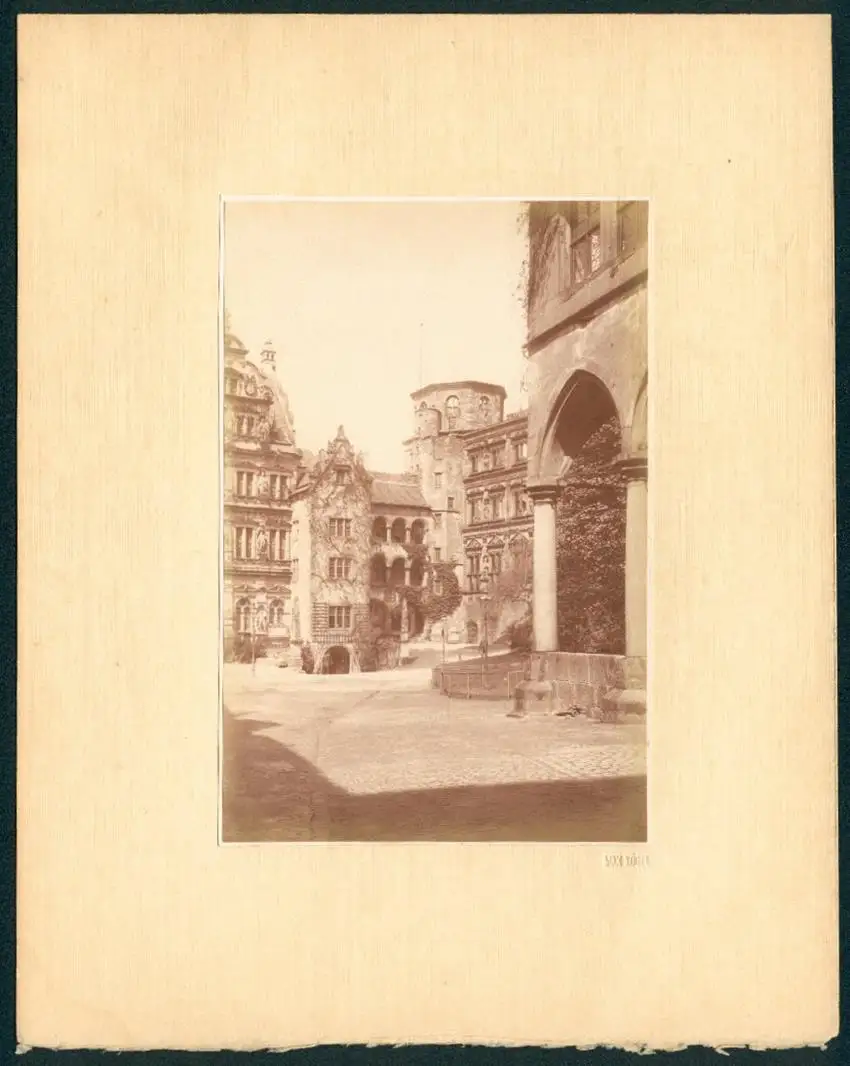 Fotoalbum mit 5 Fotografien, Max Kögel, Heidelberg, Studentika, Hotel Holländer Hof, Heidelberger Schloss, Brücke, 1913 5