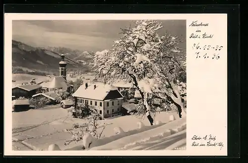 AK Reit i. Winkl, verschneite Ortspartie