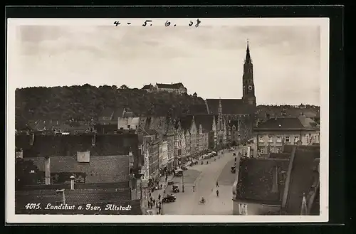 AK Landshut a. d. Isar, Blick auf die Altstadt
