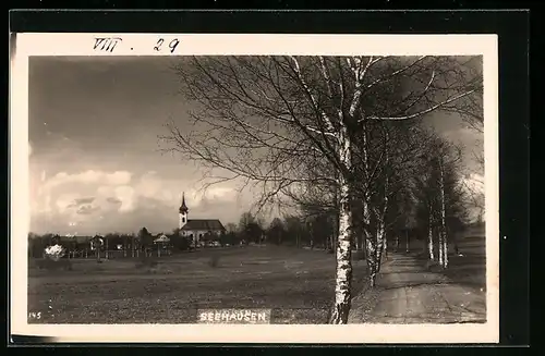 AK Seehausen, Strassenpartie mit Kirche