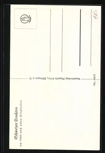 AK Frau in Appenzeller Tracht