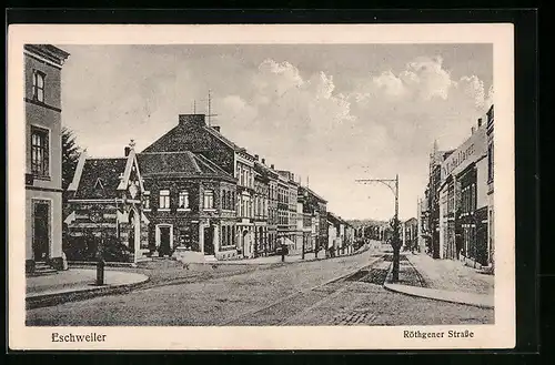 AK Eschweiler, Röthgener Strasse mit Möbellager