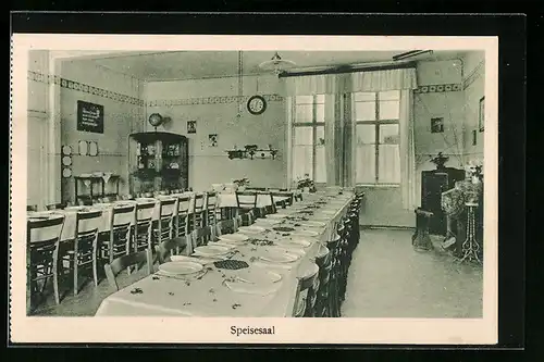 AK Gunzenhausen /Bay., Diakonissen-Mutterhaus Hensoltshöhe, II. Haushaltungsschule, Speisesaal