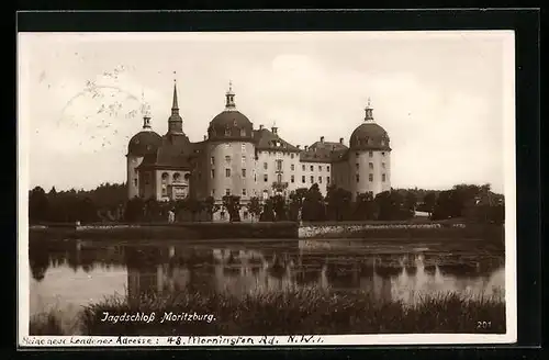 AK Moritzburg, Blick auf das Jagdschloss