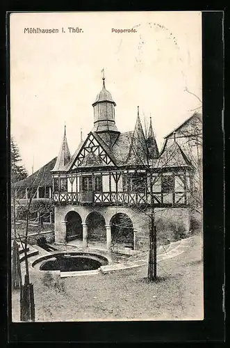 AK Mühlhausen i. Thür., Blick auf Popperode