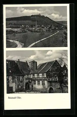 AK Neustadt /Odw., Teilansicht, Burg Breuberg Der äussere Burghof