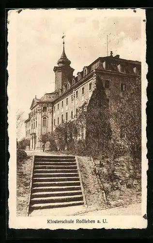 AK Rossleben a. U., Blick auf die Klosterschule