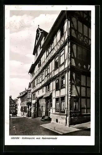 AK Alsfeld, Rittergasse mit Neurathhaus