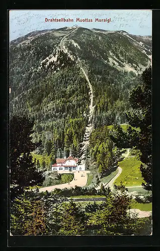AK Bergbahn Drahtseilbahn Muottas Muraigl