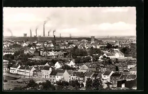 AK Eschweiler, Ortsansicht mit Braunkohlewerk