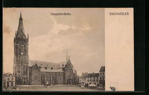 AK Eschweiler, Totalansicht Hauptpfarrkirche