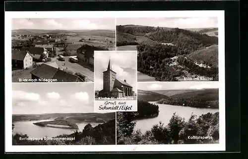 AK Schmidt /Eifel, Kirche St. Hubertus, Nideggen, Kalltal