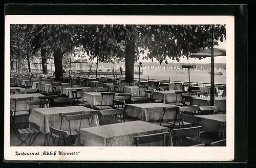 AK Berlin-Wannsee, Restaurant Schloss Wannsee, Kronprinzessinenweg 21