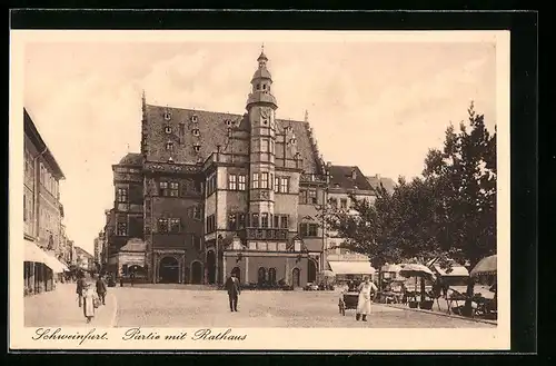 AK Schweinfurt, Partie mit Rathaus