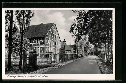 AK Recklinghausen, Dorfmotiv aus Hillen