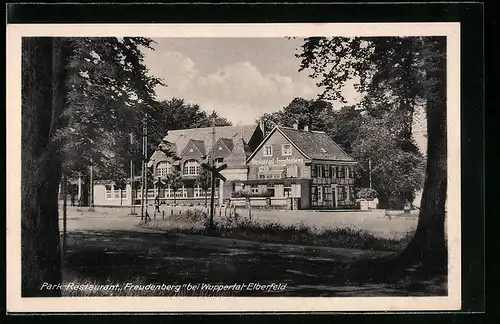 AK Wuppertal-Elberfeld, Park-Restaurant Freudenberg idyllisch im Wald gelegen