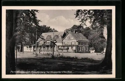 AK Wuppertal-Elberfeld, Park-Restaurant Freudenberg idyllisch im Wald gelegen