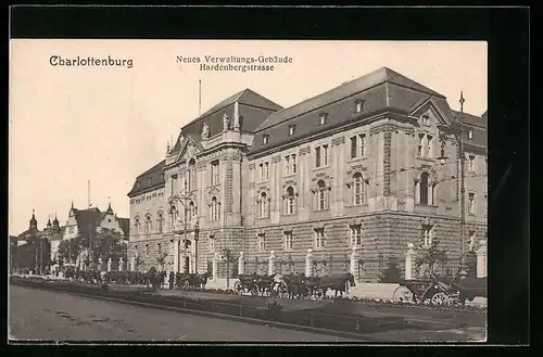 AK Berlin-Charlottenburg, Neues Verwaltungs-Gebäude, Hardenbergstrasse