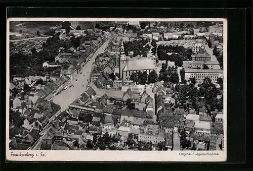 AK Frankenberg /Sa., Ortsansicht, Fliegeraufnahme