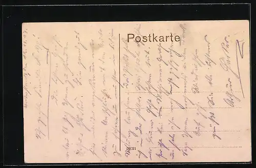 AK Frankenberg /Sa., Postamt im Friedenspark
