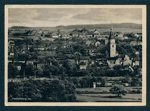 AK Frankenberg i. Sa., Ortsansicht mit Kirche