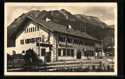 AK Oberstdorf i. bayr. Allgäu, Gasthof Wilde Männle