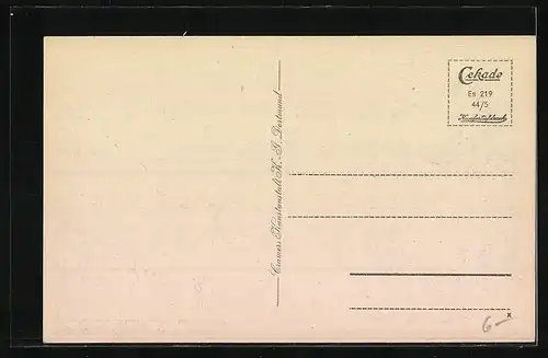 AK Essen, Strassenpartie mit Strassenbahn