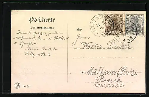 AK Kiel, Königliches Schloss, Strassenbahn