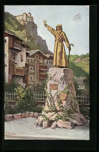 Künstler-AK Klausen, Haspinger Denkmal