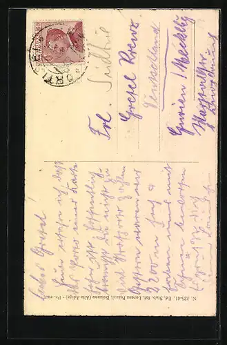 AK Ortisei /Val Gardena, Panorama col Sasso Lungo