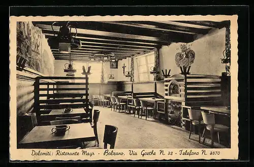 AK Bolzano, Ristorante Mayr, Via Goethe 32