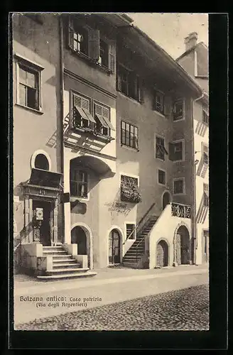 AK Bozen, Patrizierhaus in der Silbergasse