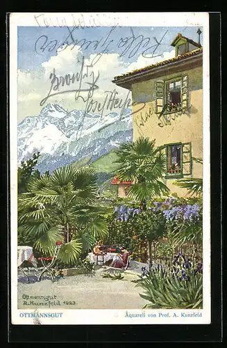 AK Meran, Ottmannsgut mit Garten