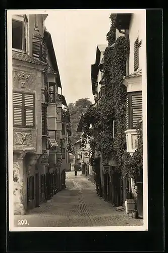 AK Chiusa d`Isarco, Strassenpartie mit Gasthäusern