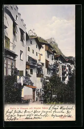 AK Klausen, Ortspartie mit Kloster Säben