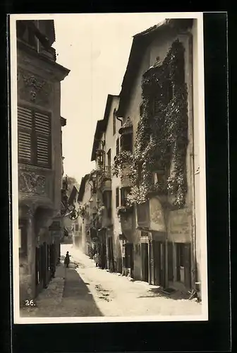 AK Chiusa d`Isarco, Strassenpartie mit Geschäften