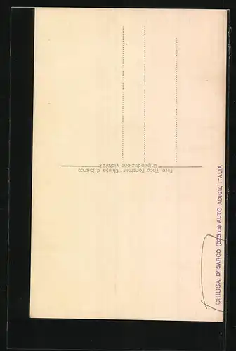 AK Chiusa d`Isarco, Strassenpartie mit Geschäften