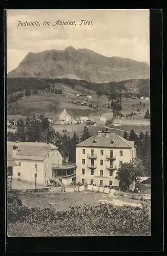 AK Pedracis, Ortsansicht mit Blick ins Abteital