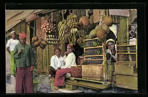 AK Colombo, Laden eines Eingeborenen