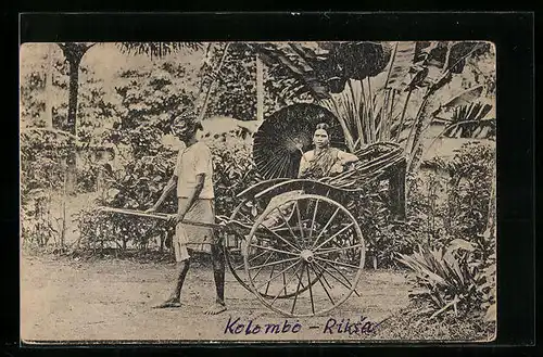 AK Colombo, Tamil Lady in Rickshaw