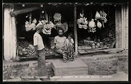 AK Ceylon, Native Boutique showing a great variety of Ceylon Fruits