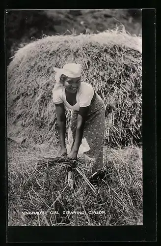AK Gleaning, Singhalese Girl